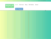 Tablet Screenshot of greenflagdigital.com